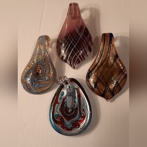 Elegant murano Glass Art Set - Multicolor